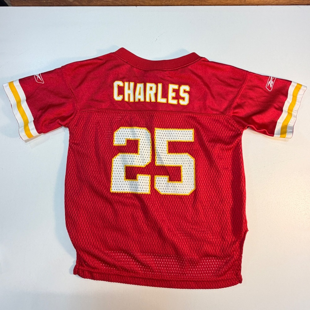 Kansas City Chiefs Jamaal Charles 25 Reebok Football Jersey Kids 3T Red NFL